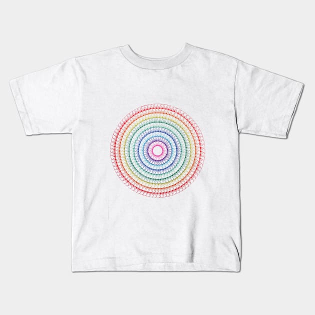 Colorful Mandala #2 Kids T-Shirt by KreativCorner